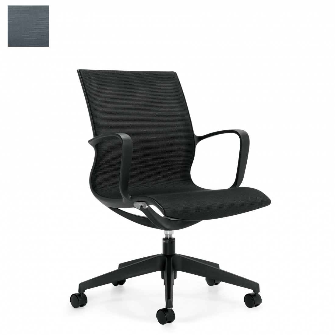 Lightweight Ergonomic Comfortable Work Tilter Chair with Armrests (G8456) Task Chair for Office, Home, Computer Desk, Workstation, Conference Room Ergonomic with Medium Back Lumbar Support