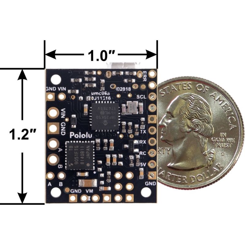 Pololu Jrk G2 21v3 USB Motor Controller with Feedback (Connectors Soldered)