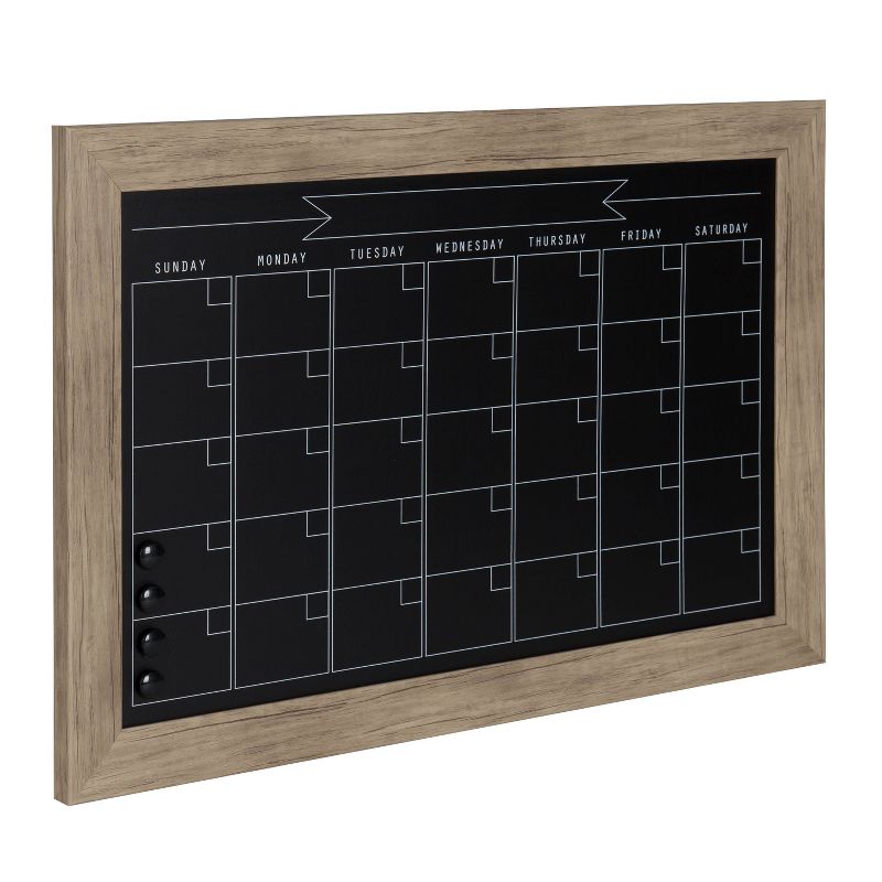 23" x 29" Beatrice Monthly Calendar Black - DesignOvation