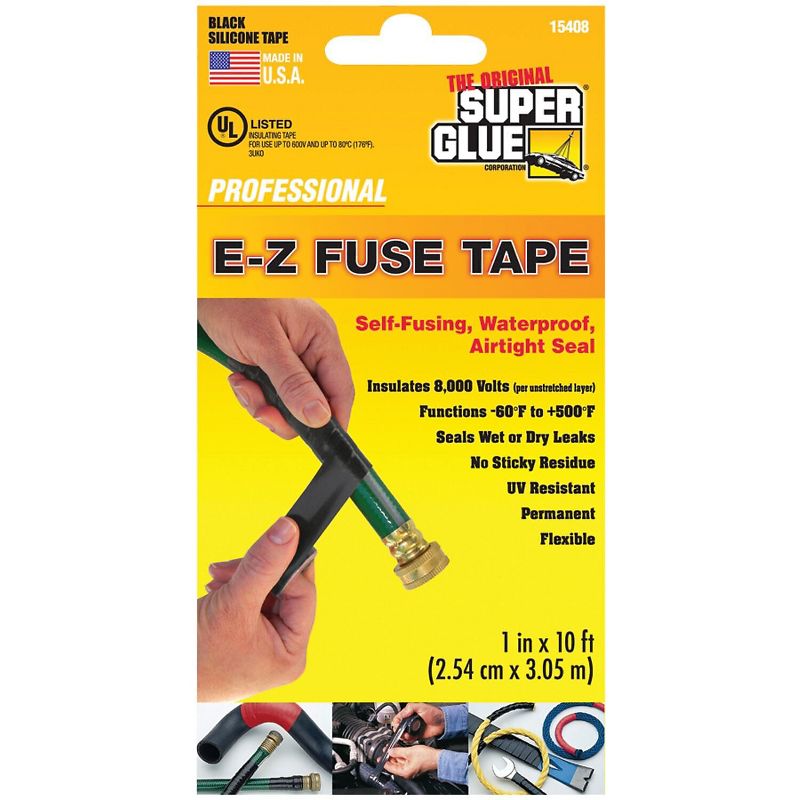 Super Glue 10' E-Z Fuse Tape Black SGC1540812