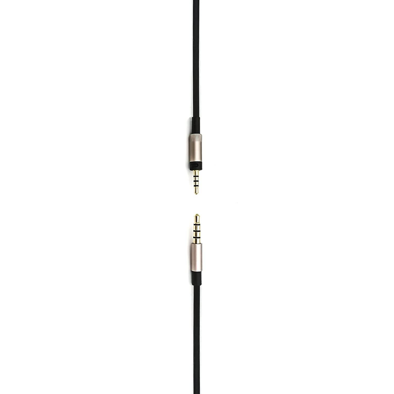 KetDirect Cable for Sennheiser Momentum/Momentum 2.0 / HD1 Wireless On-Ear Headphones, Remote Volume Control & Mic Compatible iPhone iPod ipad iOS only