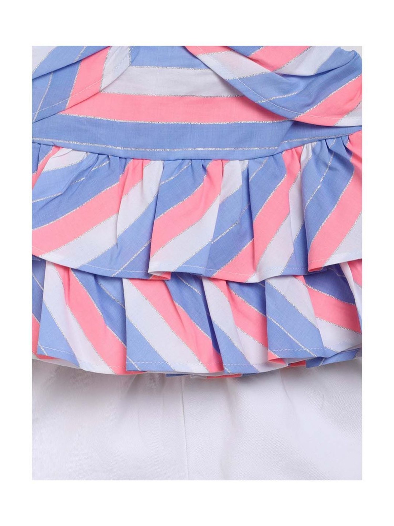 Nauti Nati Kids Multicolor Striped Top with Shorts