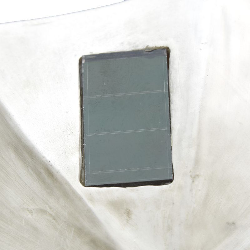 Lakeside Stone Little Girl Garden Statue with Solar Lighted Umbrella