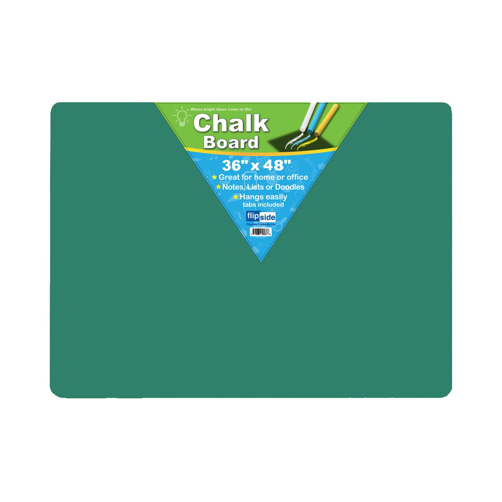 Chalkboard, 36"x48", Green FLP10136