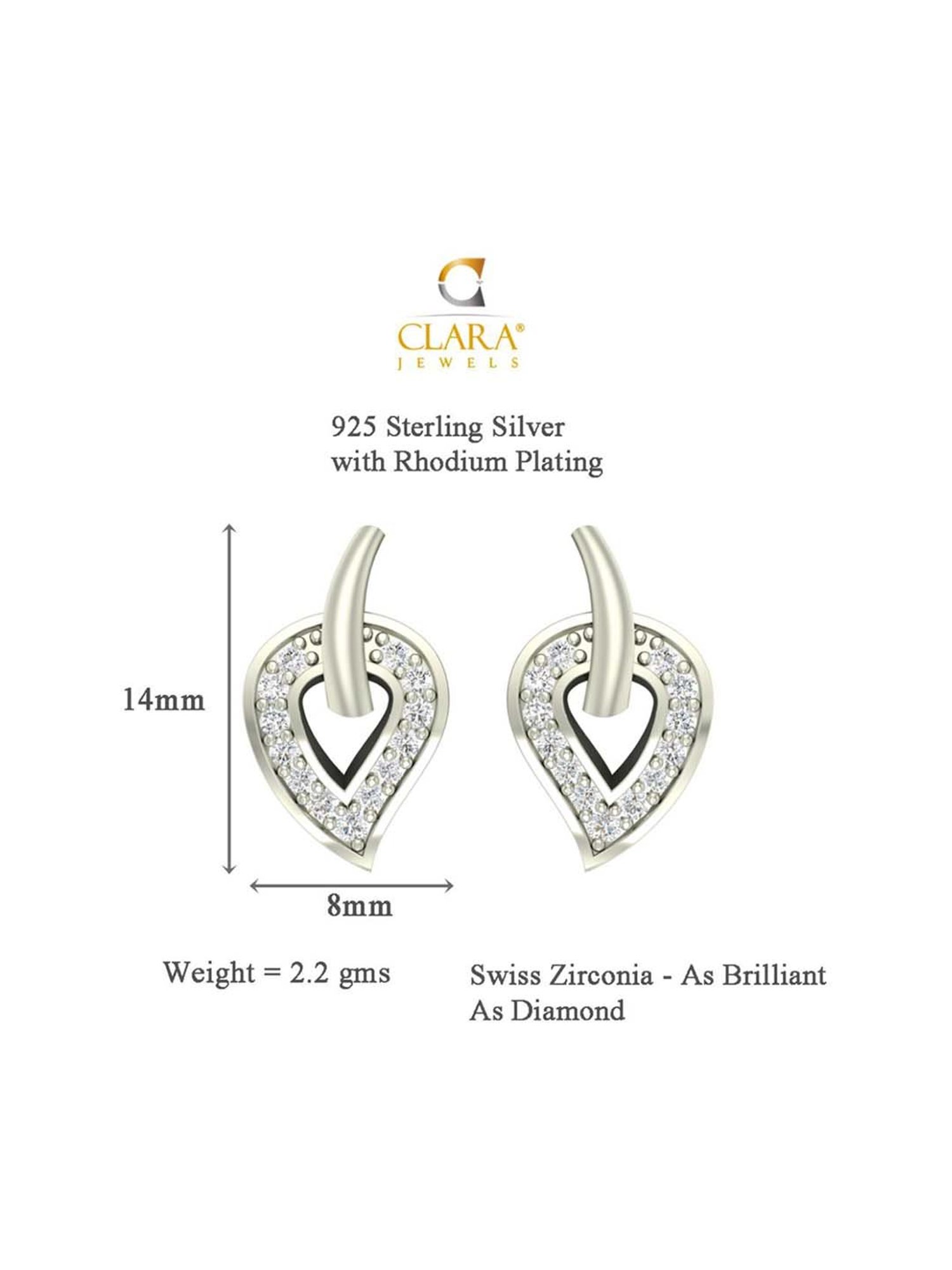 Clara Stella 92.5 Sterling Silver Earrings