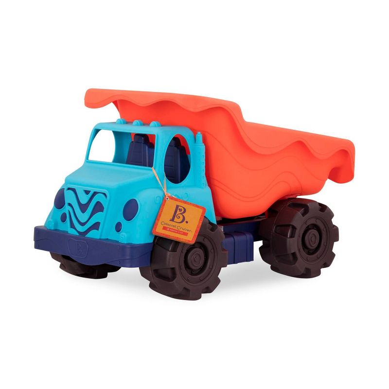 B. toys Large Toy Dump Truck - Colossal Cruiser Red/Blue