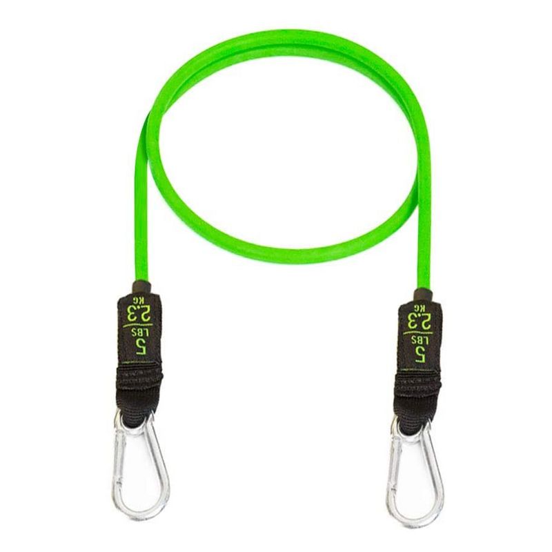 Bodylastics BLCOMP07 High Quality 5 Pound Full Body Anti Slip Resistance Clip Band Fitness Weight with Durable Patented Locks, Green