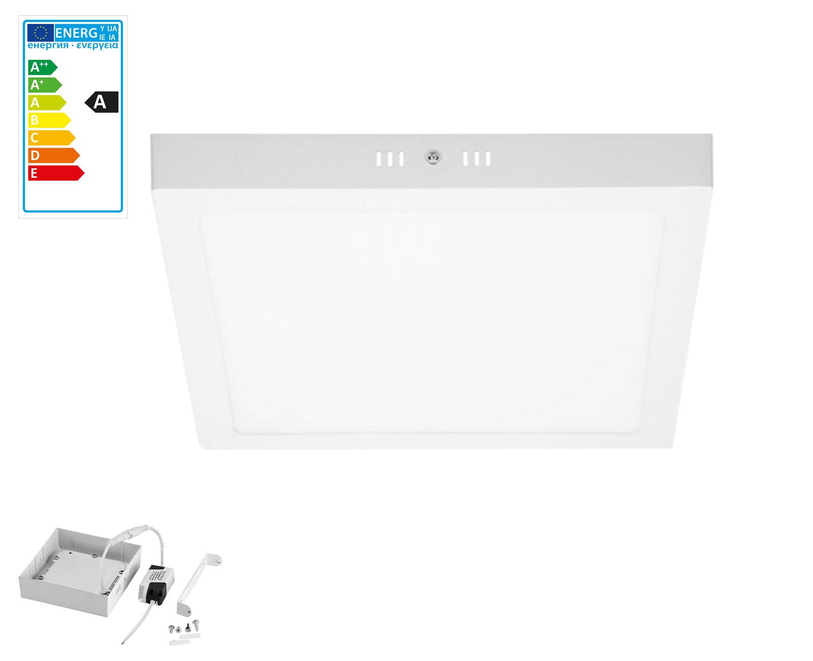 6W 12W LED Ceiling Pane Light Square Bedroom Kitchen Wall Downlight Fixture