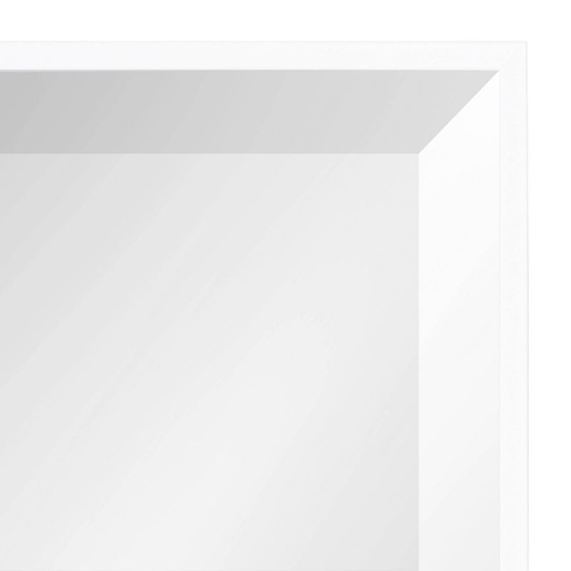 18.7" x 24.7" Rhodes Rectangle Wall Mirror White - Kate & Laurel All Things Decor