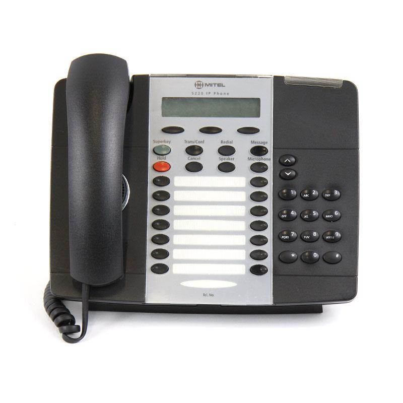 Mitel MiNet 5220 50002818 Dark Grey 14 Button Speaker Display Backlit  (Does Not Include Power Supply) IP Phone