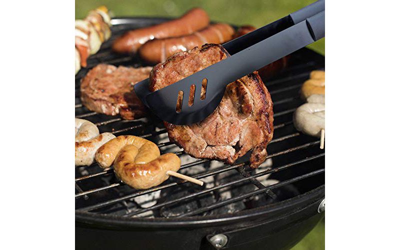 Yukon Glory Signature Edition 5 Piece Grilling Tools Set, Matte-Black Durable Stainless Steel BBQ Accessories, Includes Set of BBQ Gloves.