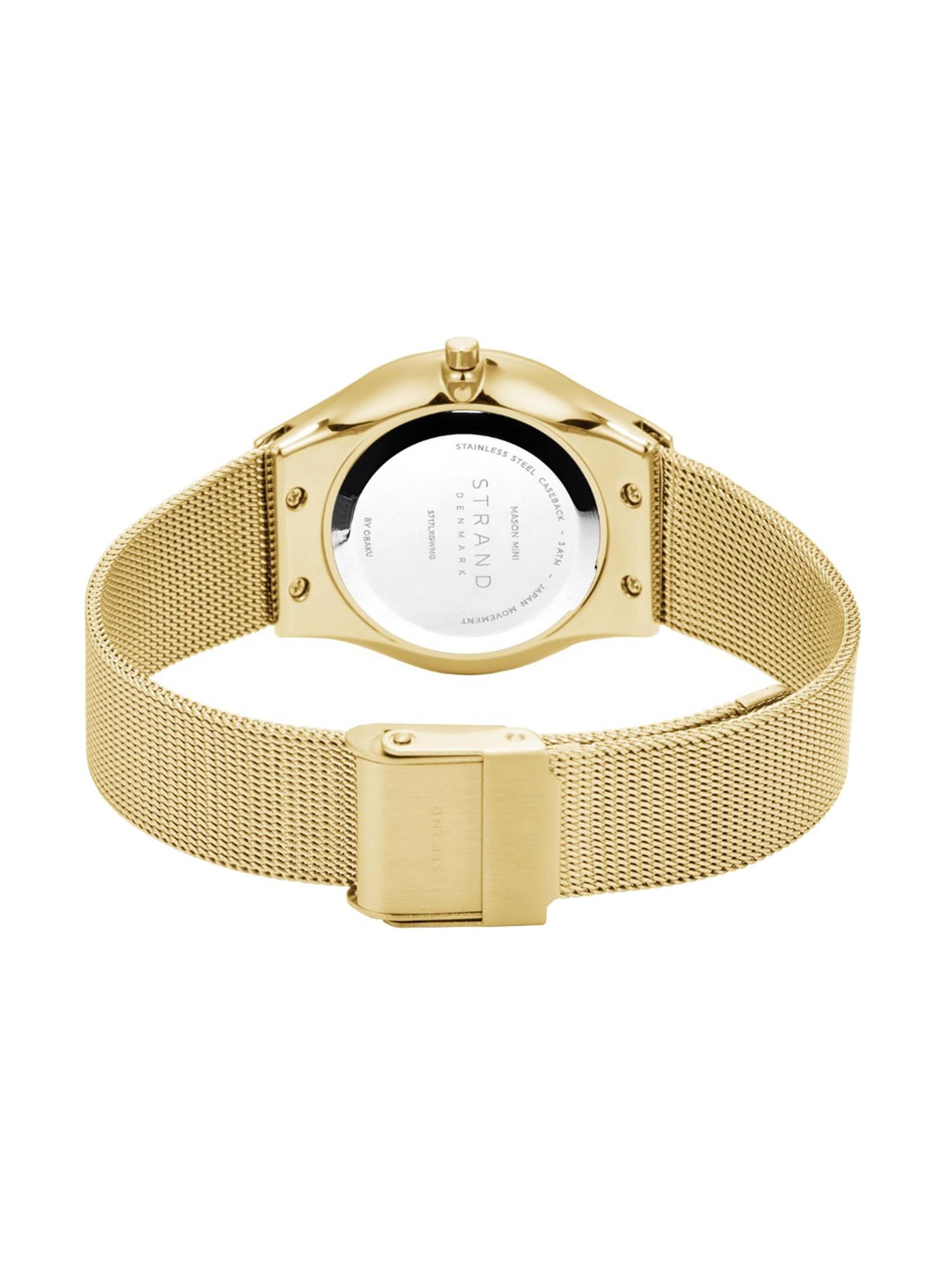 STRAND by Obaku S717LXGWMG Mason Lille Gold Analog Watch for Women