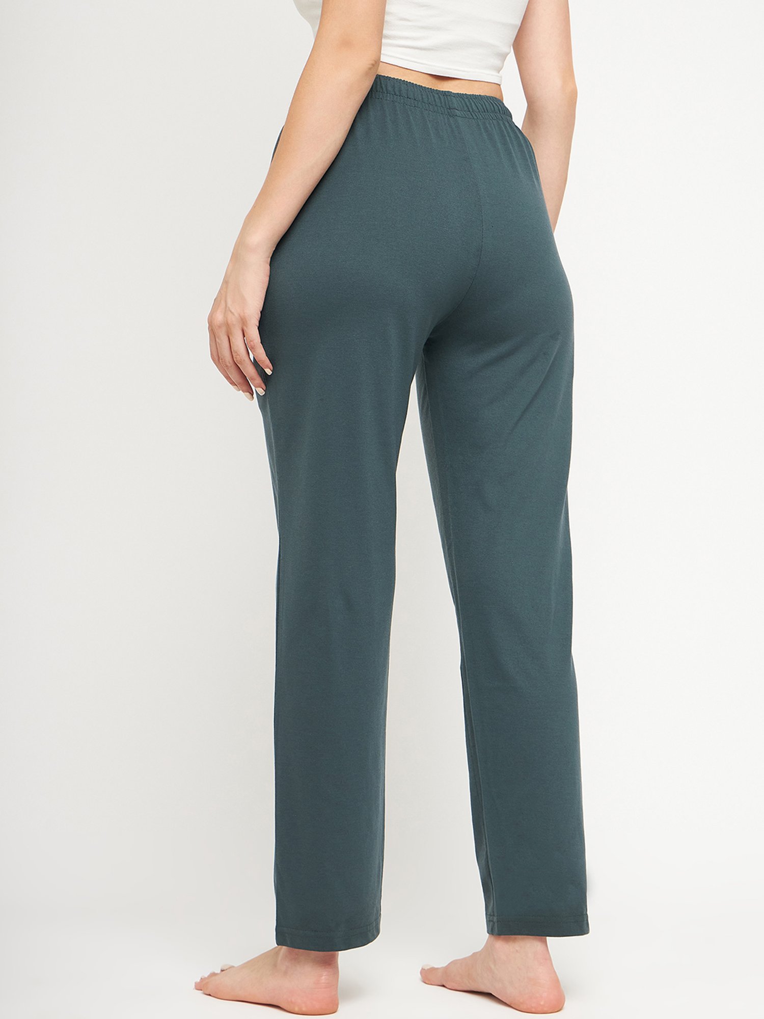 Okane Green Mid Rise Lounge Pants