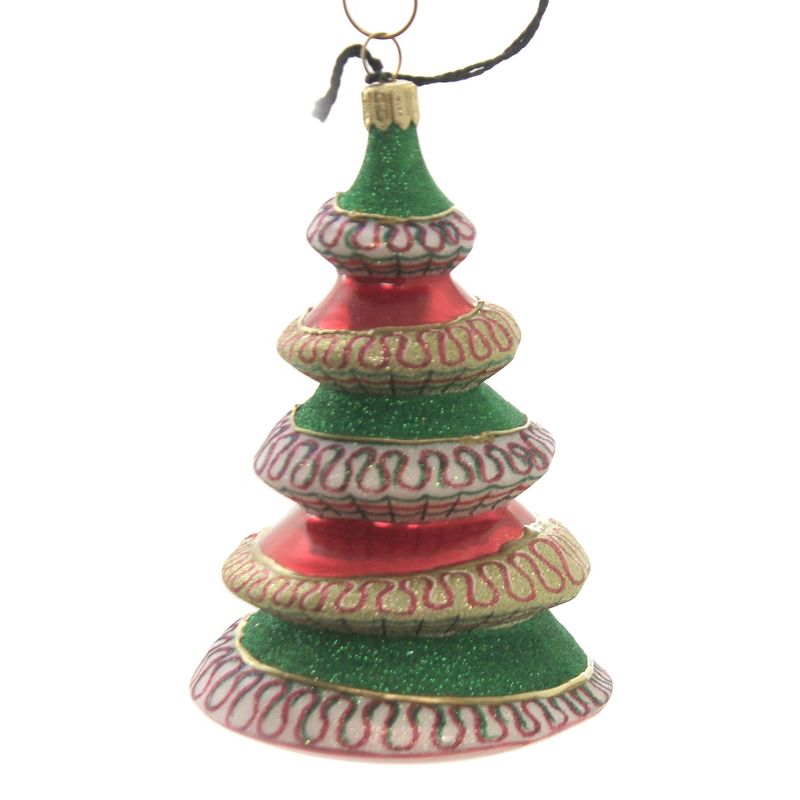 Joy To The World 4.5" Ribbon Candy Tree Ornament Glitterazzi Sweets  -  Tree Ornaments