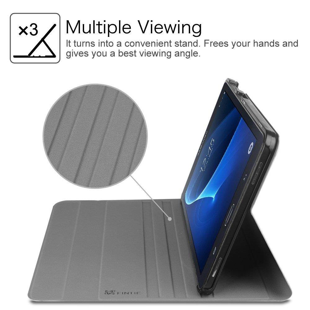 Fintie Keyboard Case for Samsung Galaxy Tab A 10.1(2016 NO S Pen Version),Slim Lightweight Stand Cover w/Magnetically Detachable Wireless Bluetooth Keyboard Compatible with Tab A 10.1 Inch, Black