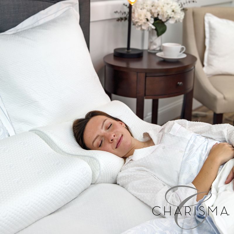 Charisma Luxury Contour Gel-Infused Oversized Memory Foam Pillow