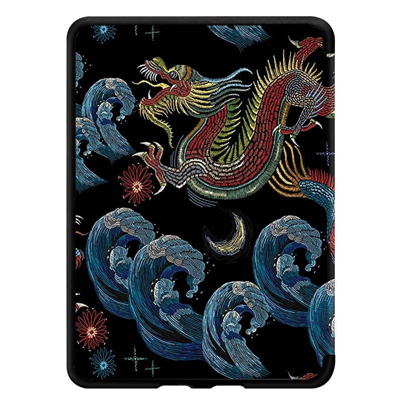 Painting Case for All-New Kindle (10th Gen - 2019 Release only&mdash;Will not fit Kindle Paperwhite or Kindle Oasis), Black Dragon