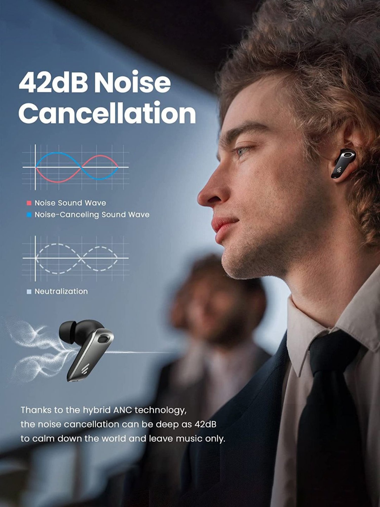 Edifier NeoBuds Pro True Wireless Stereo Earbuds with Active Noise Cancellation (Black)