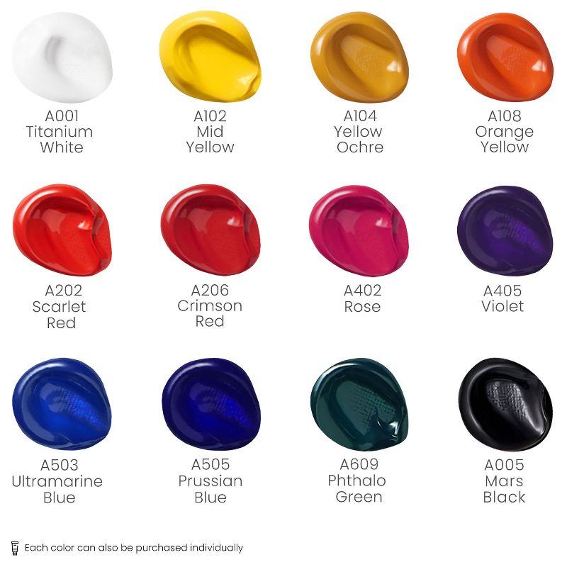 Arteza Essentials Tabletop Easel Art Set with Acrylic Paint, Brushes, Paper, Canvas Pads & Paper (ARTZ-9521)