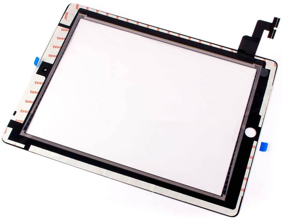 Group Vertical Replacement Touch Screen Digitizer Glass Lens Compatible with Apple iPad 2 (Black) (A1395, A1397, A1396)