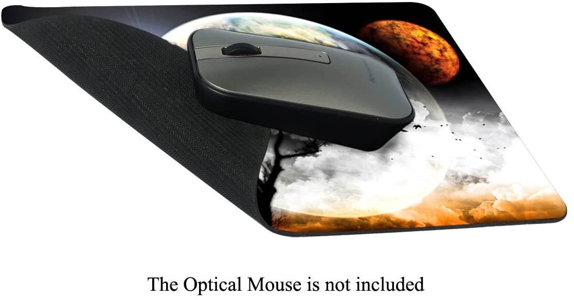 Meffort Inc Standard 9.5 x 7.9 Inch Gaming Mouse Pad - Planet Mars View