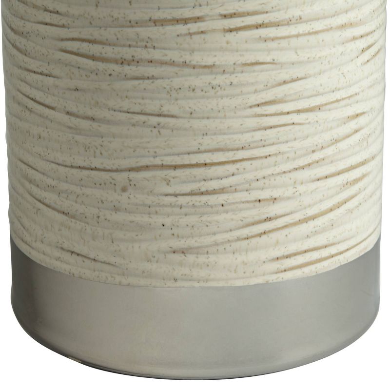 Dahlia Studios White Rose and Lily 24" High Faux Flowers in Vase