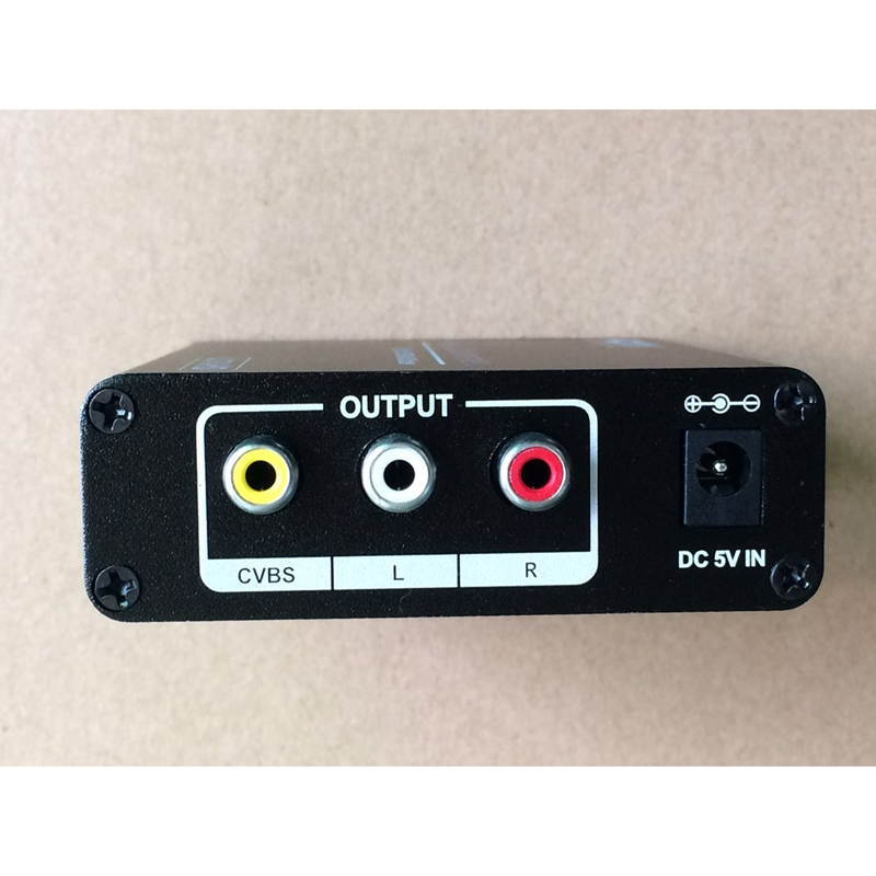 New AM960 4Kx2K HDMI to AV Scaler Converter Box for Sony PS4 Play Station 4 HDTV Computer Speaker Blu-Ray DVD Set Up Box EU Plug