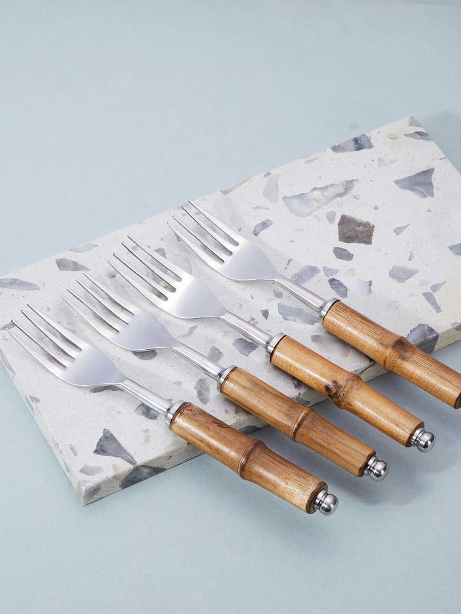 Westside Home Brown Copper Tea Spoons (Set of 4)