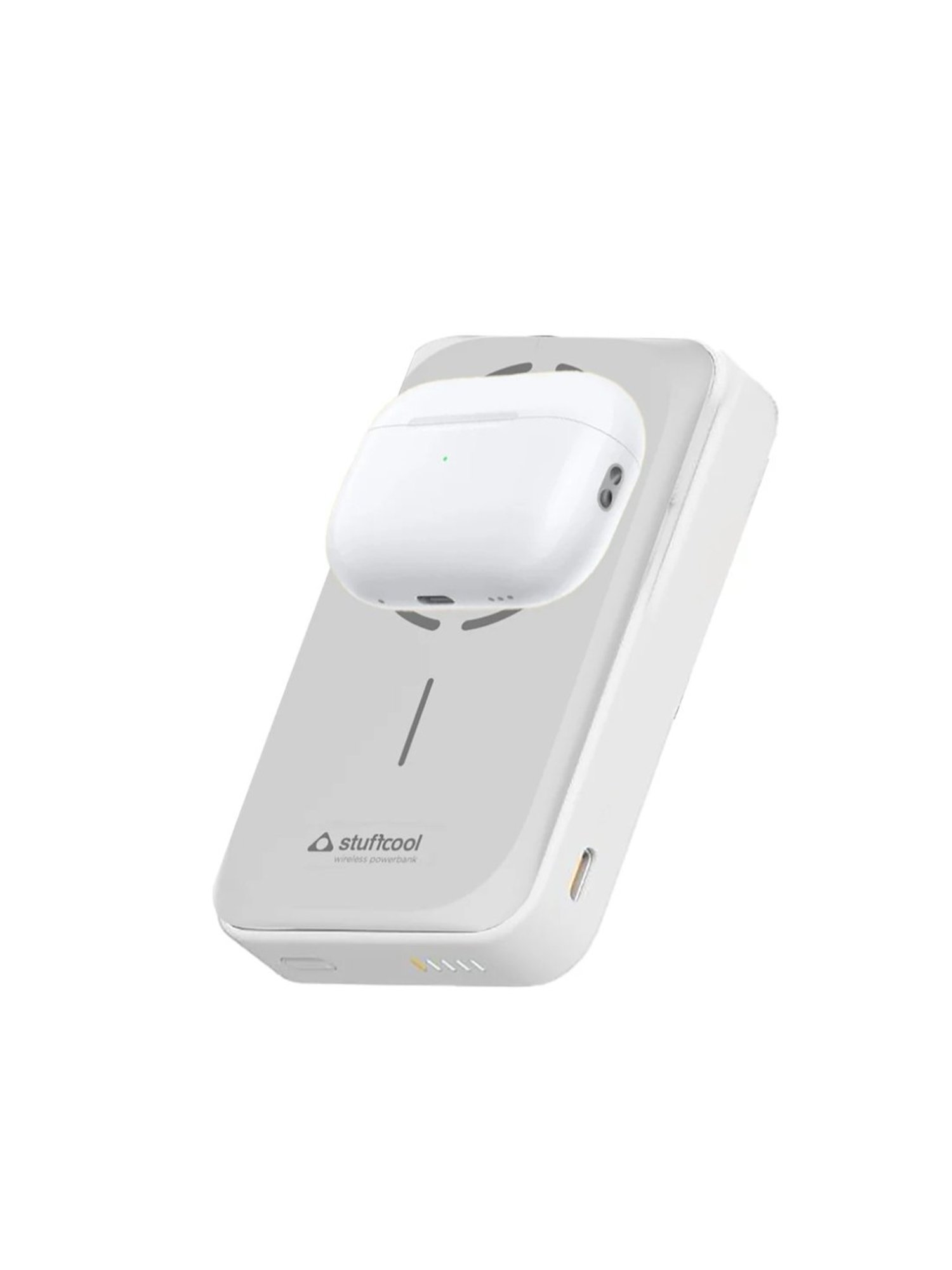 Stuffcool Duo 10000mAh Magnetic Wireless Powerbank (White)