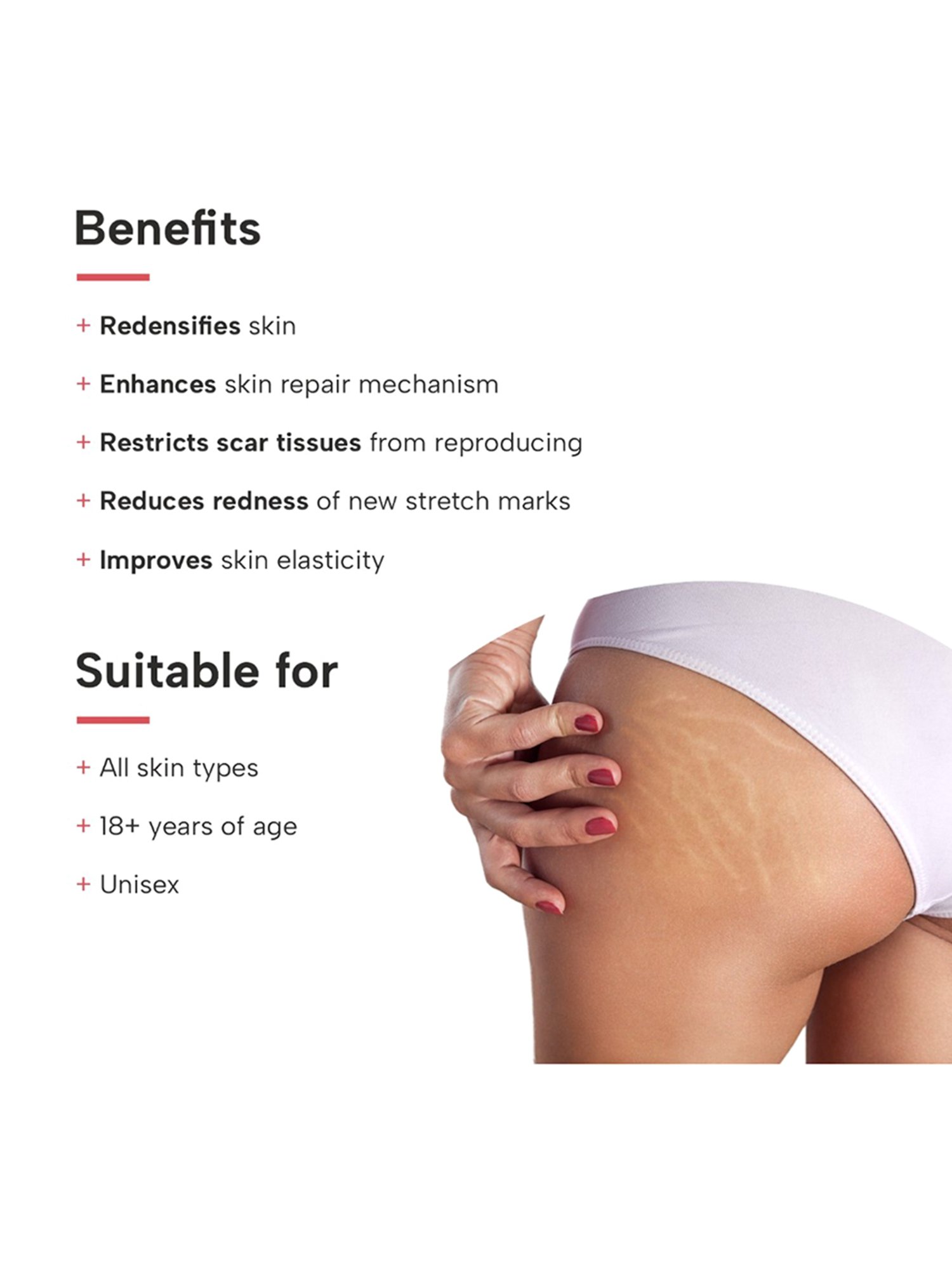 DERMATOUCH Bye Bye Stretch Mark Cream - 125 gm