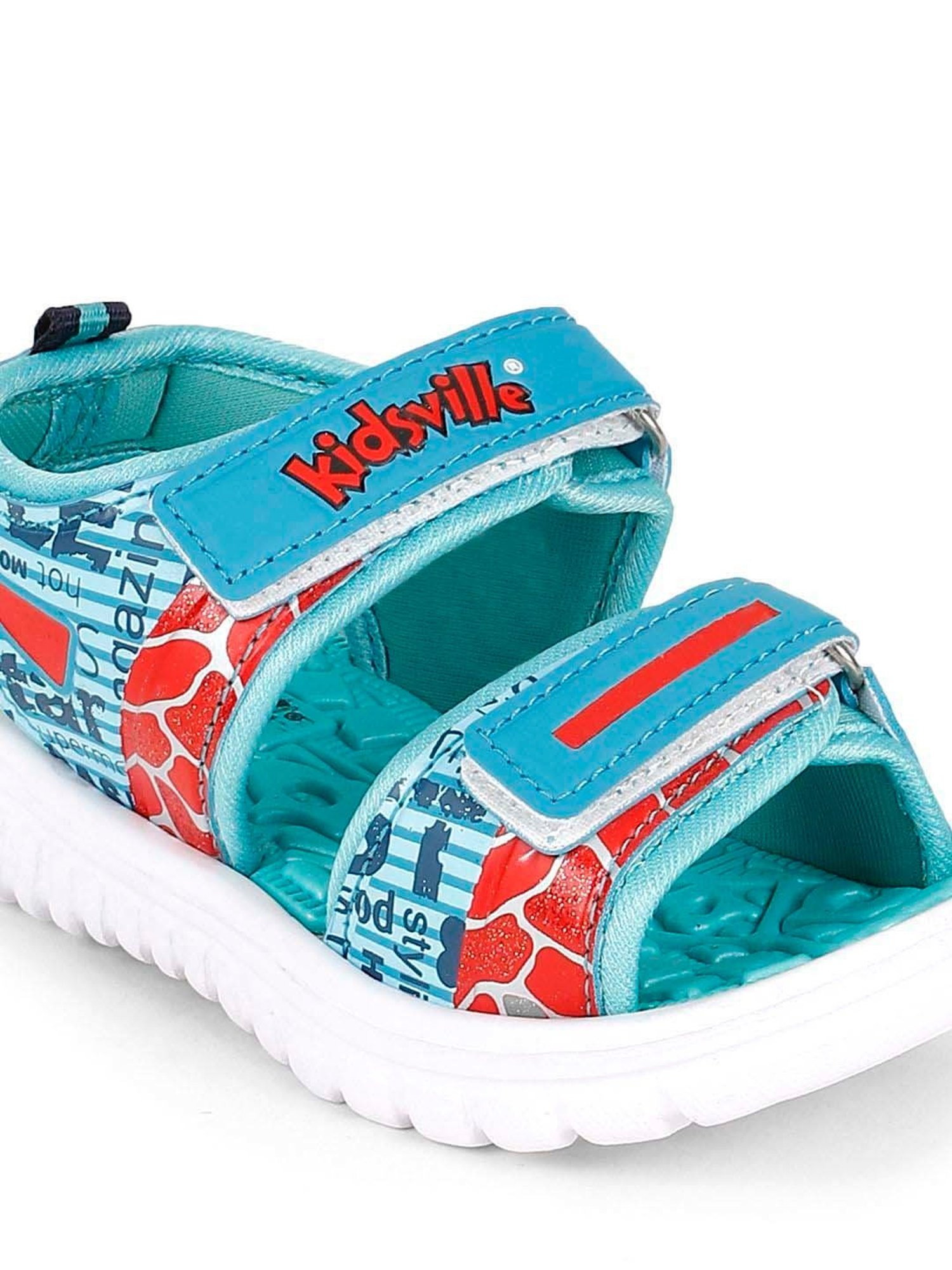 Kidsville Blue & Red Floater Sandals