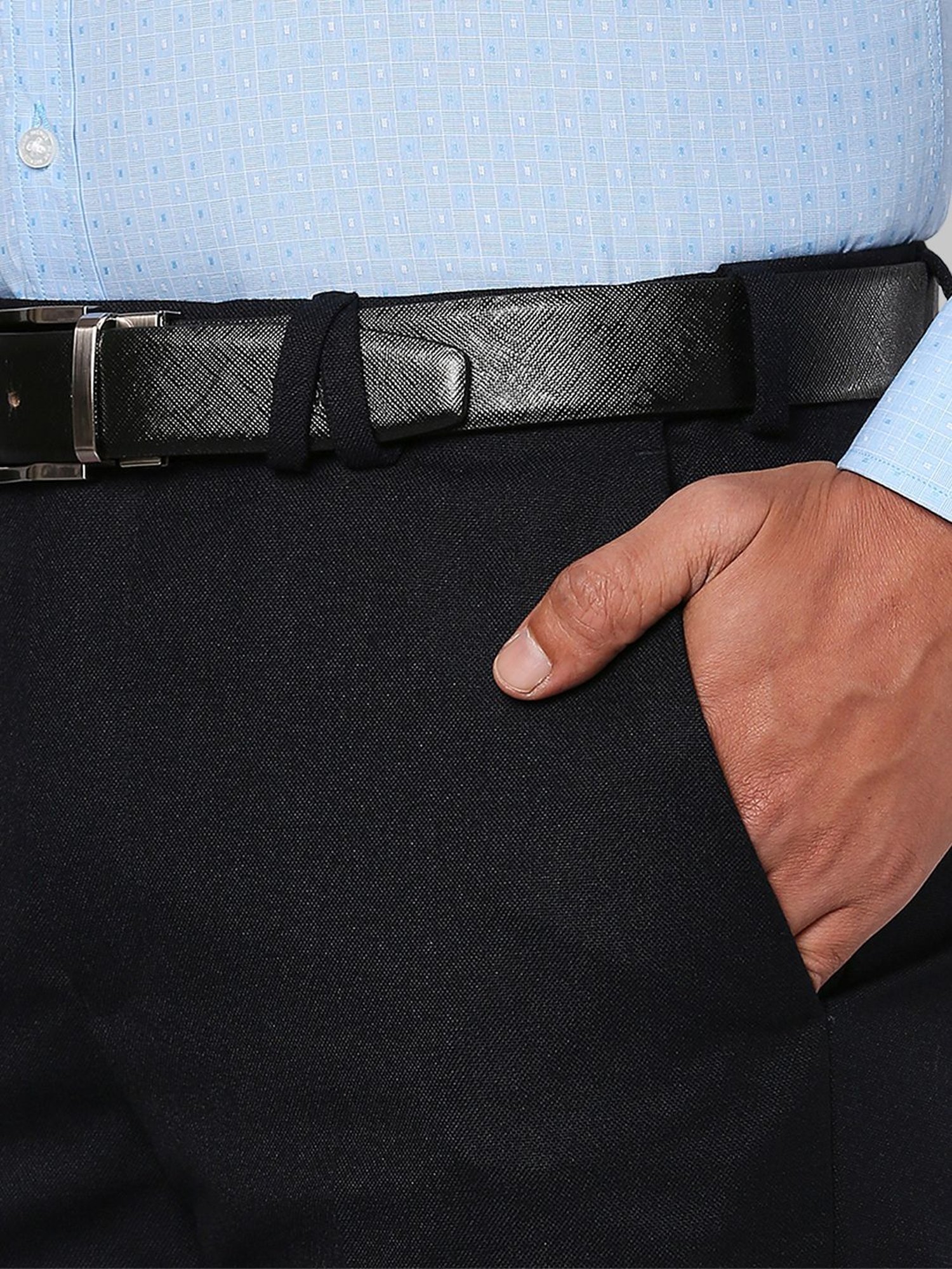 Park Avenue Blue  Super Slim Fit Trousers