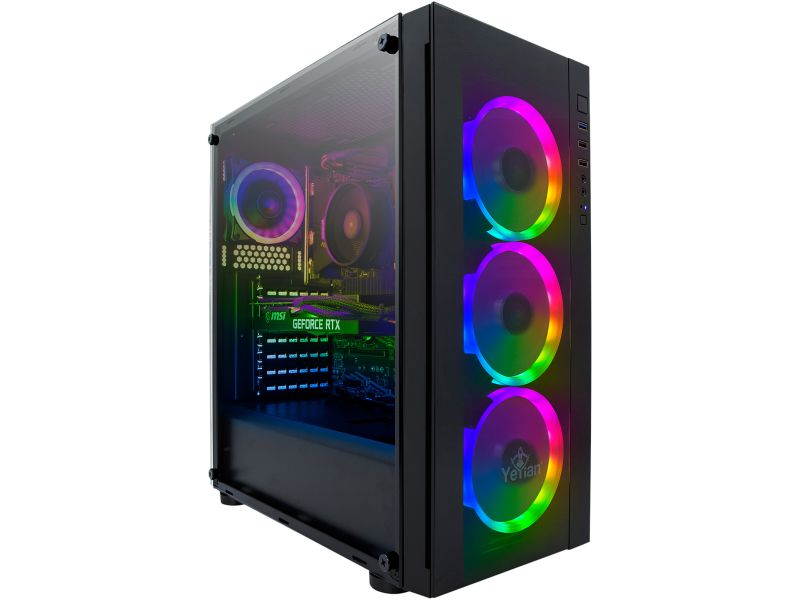 Yeyian Gaming Desktop Katana R02 YPB-KAT-R02 Ryzen 5 5000 Series 5600X (3.70 GHz) 16 GB DDR4 1 TB NVMe SSD NVIDIA GeForce RTX 3070 Windows 10 Home 64-bit