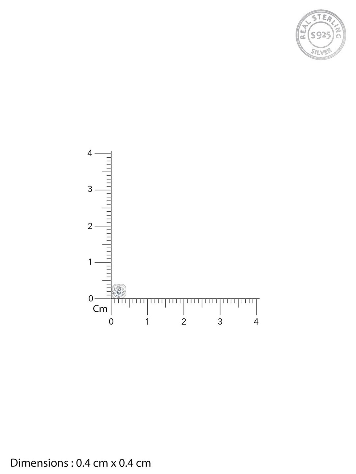 GIVA 92.5 Sterling Silver Bloomfire Stud Earrings for Women