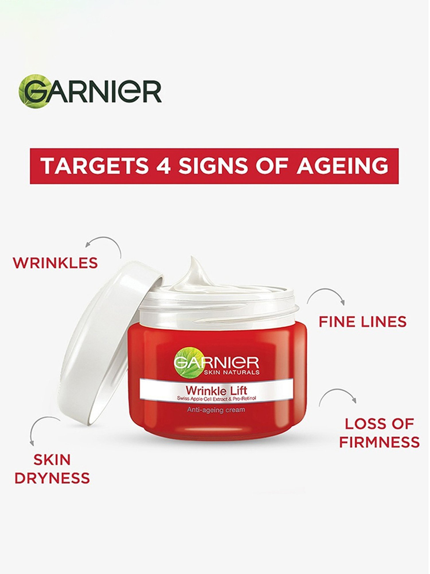 Garnier Skin Naturals Wrinkle Lift Anti-Ageing Cream - 40 gm