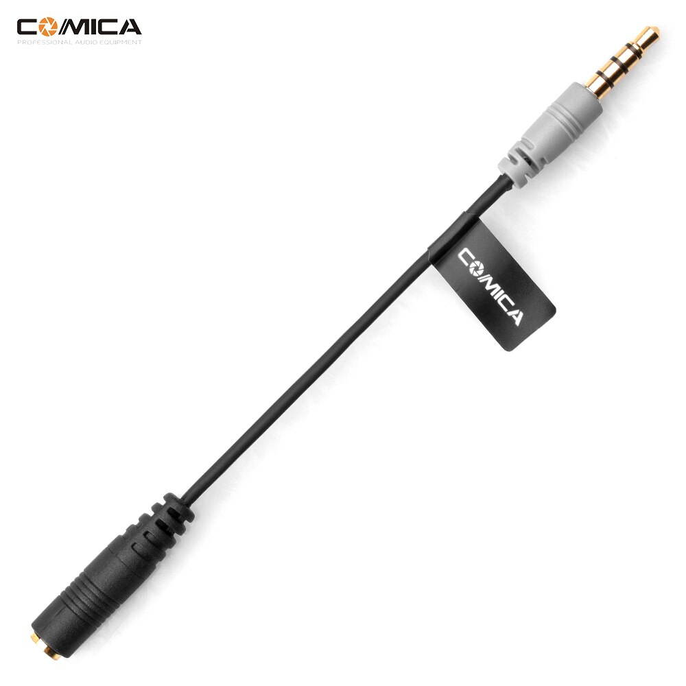 CoMica Female 3.5mm Audio Cable Converter Microphone Cable Adapter for Iphone/Ipad/Samsung/Huawei Smartphone TRS TRRS Adapter (1pcs)