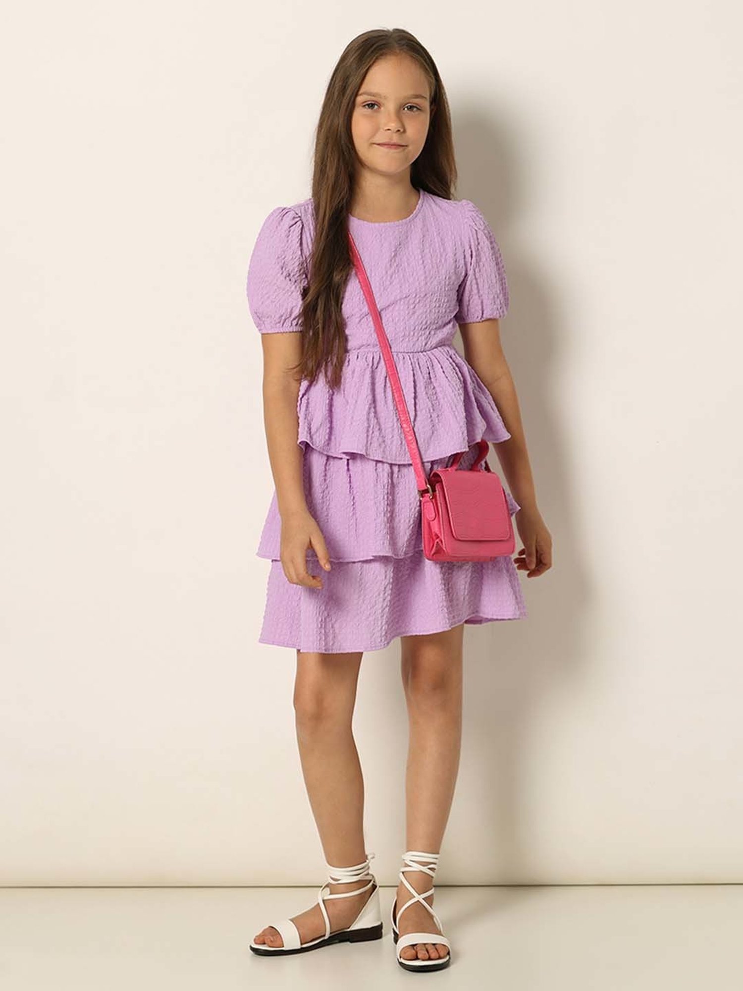 VERO MODA GIRL Lilac Regular Fit Dress