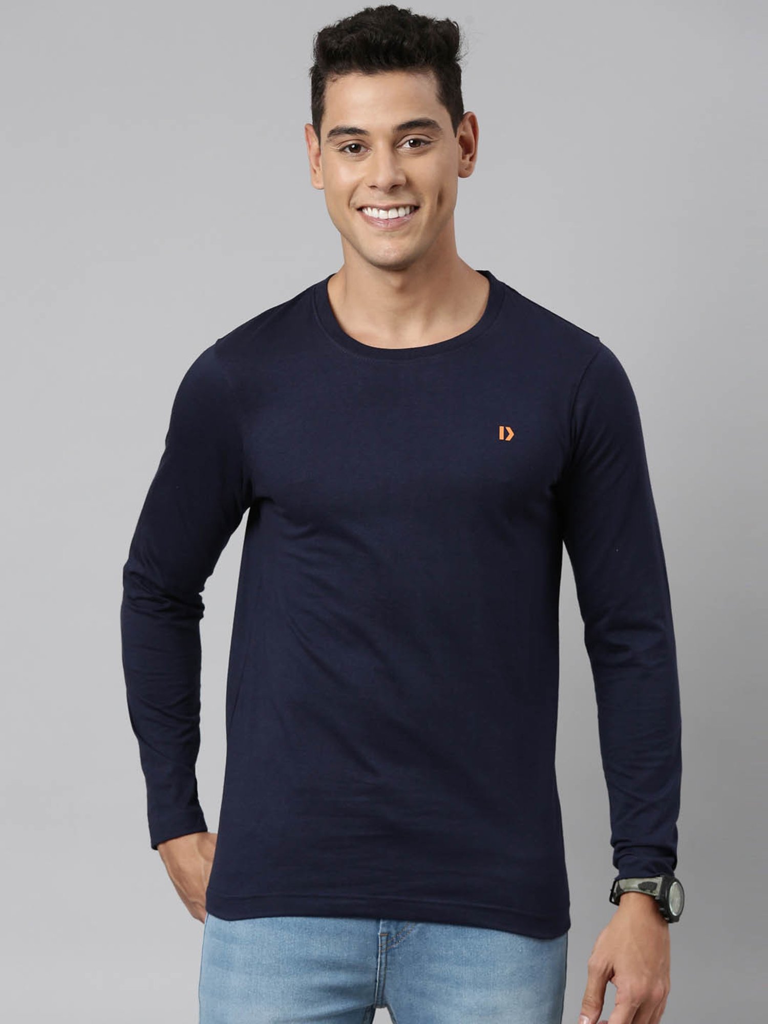 Dixcy Scott Originals Navy Blue Cotton Comfort Fit T-Shirt