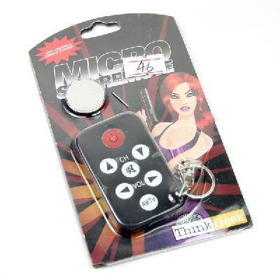 Black Universal IR Mini TV Remote Control Keychain
