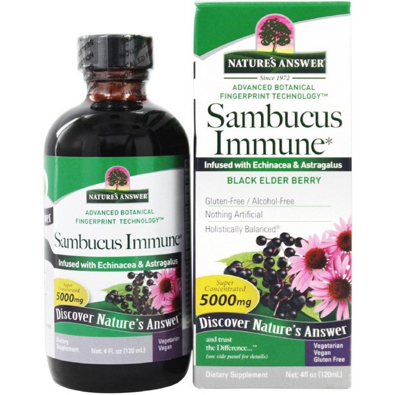 Nature's Answer Supports Immune System, Sambucus Liquid-4oz