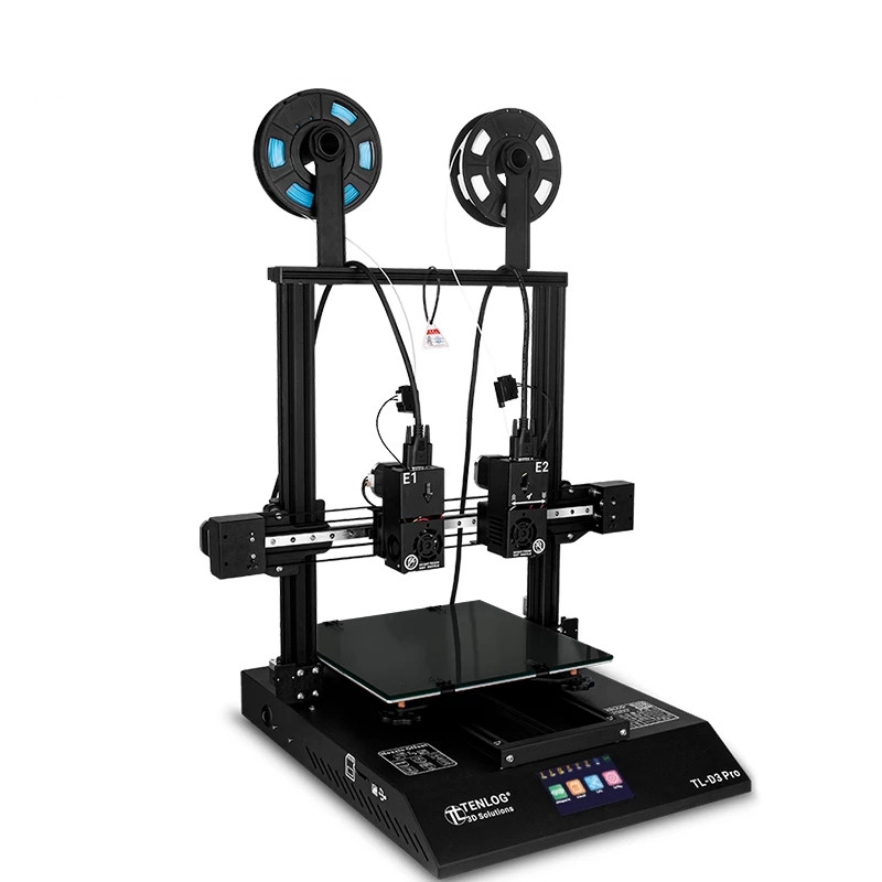 TL-D3 PRO With TMC2208, Independent Dual Extruder 3D Printer, 300 Degree High temperature Nozzle