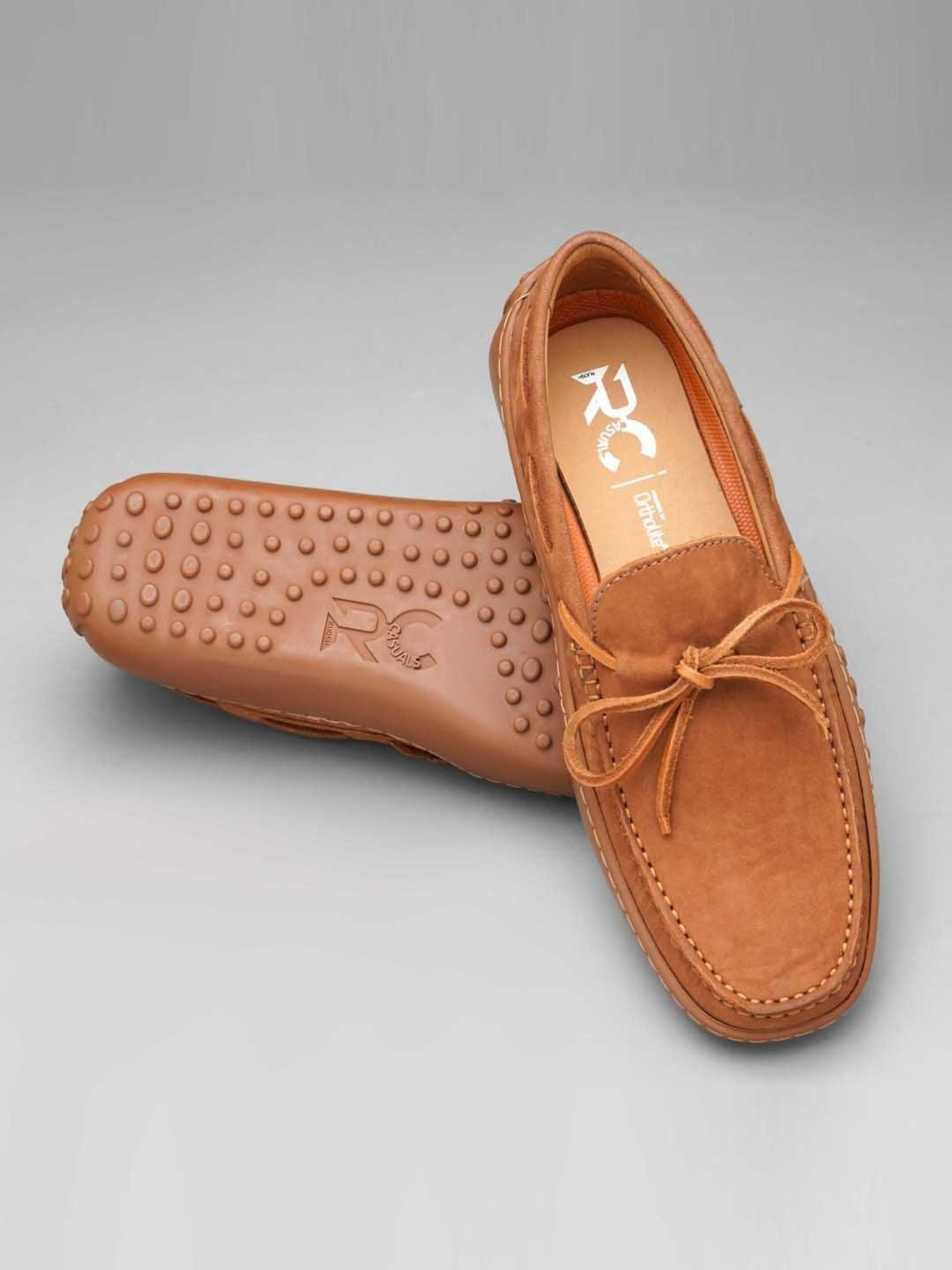 Ruosh Men's Camel Boat Shoes