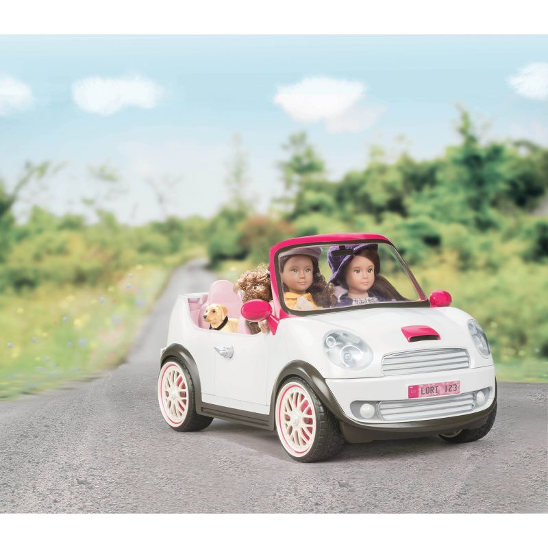 Lori Dolls Go Everywhere! Convertible Car for 6-inch Mini Dolls - Silver