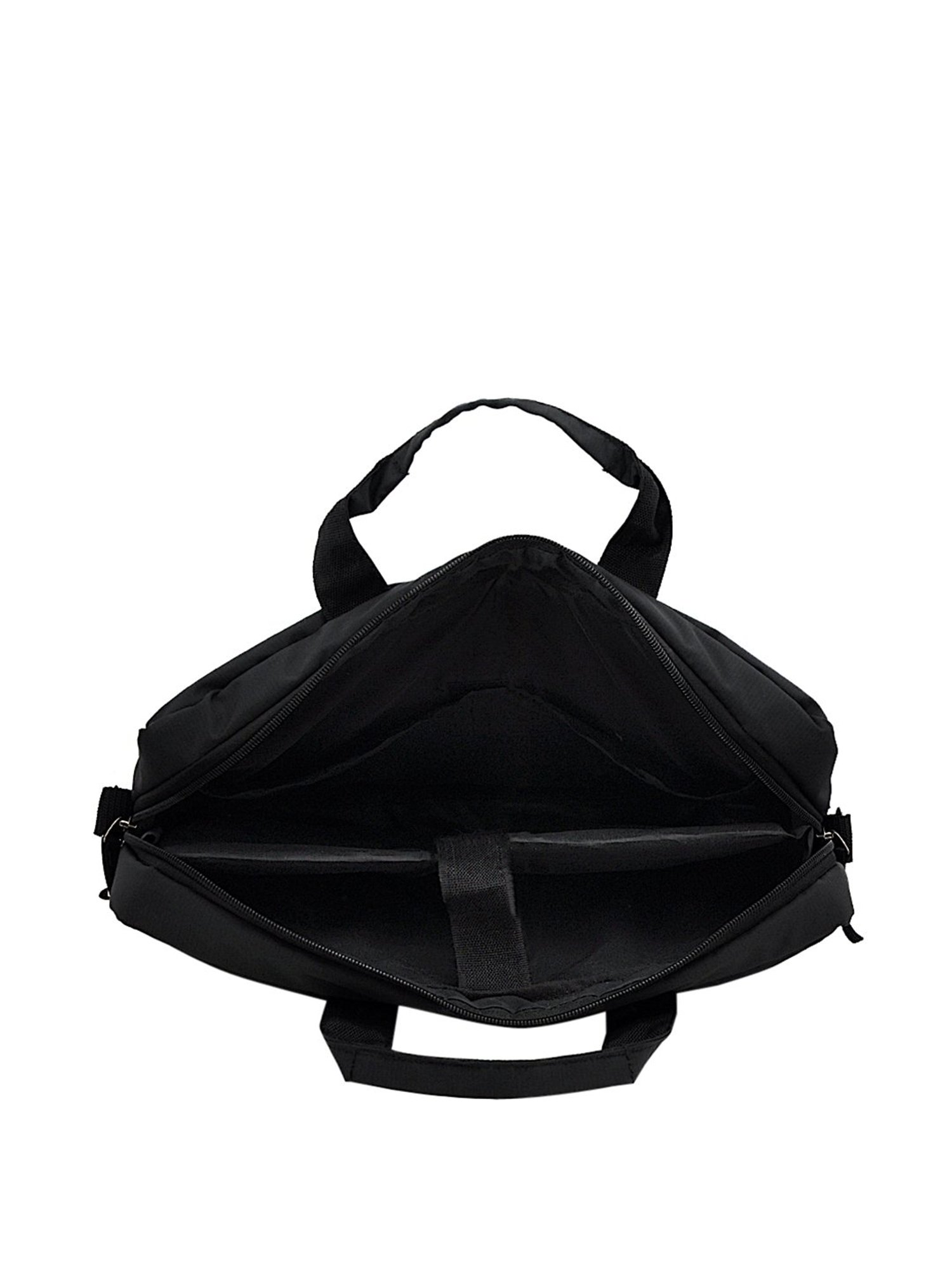 Yelloe Black Medium Laptop Messenger Bag