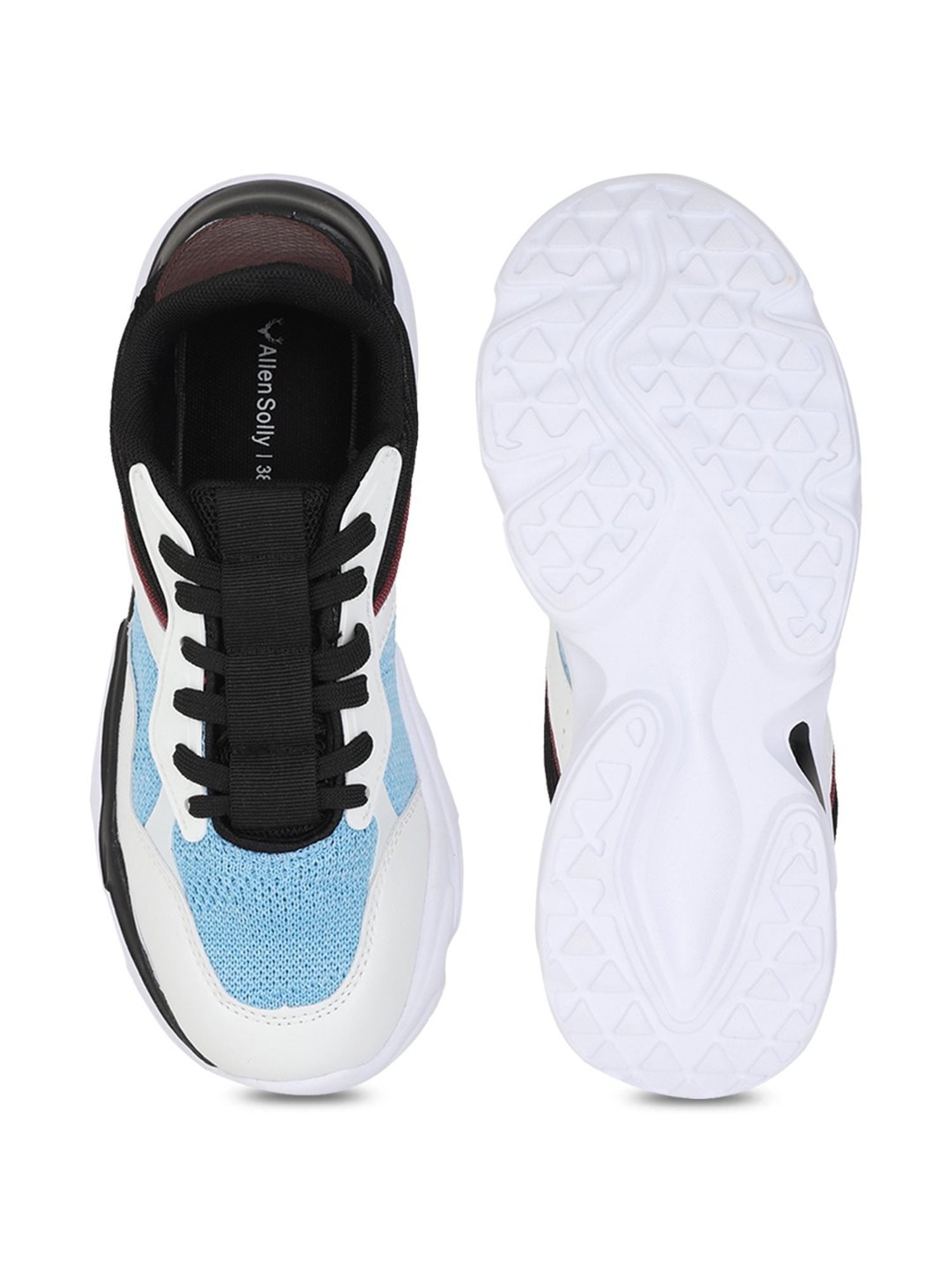 Allen Solly Blue & White Casual Sneakers