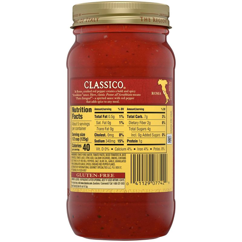 Classico Spicy Red Pepper Pasta Sauce- 24oz