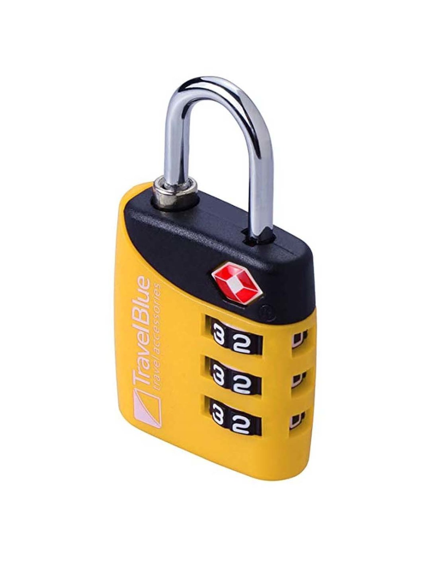 Travel Blue Yellow TSA Lock