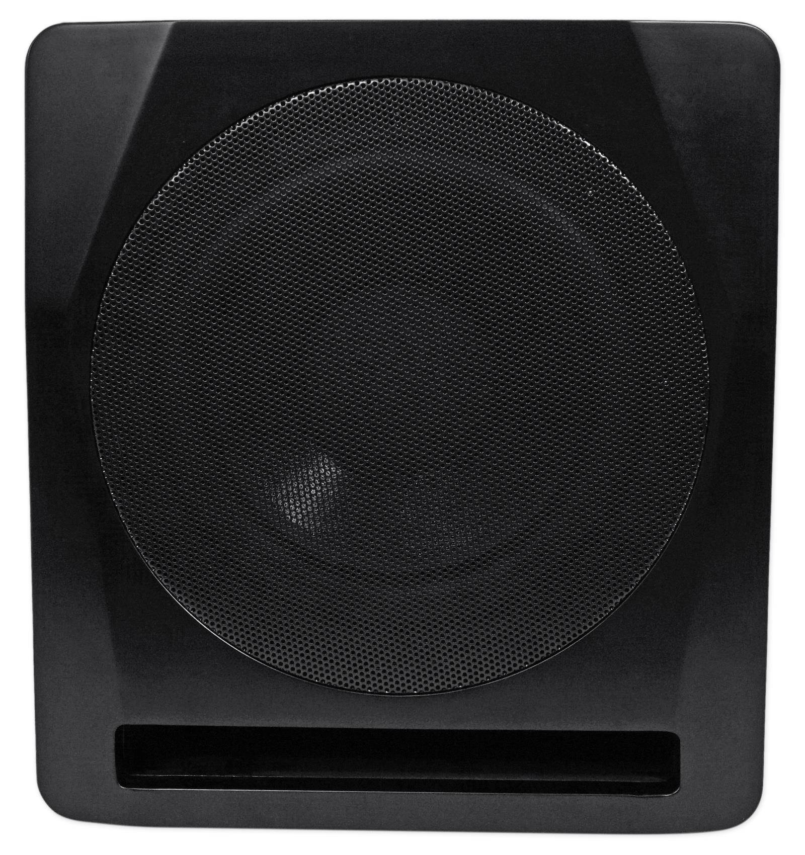 rockville apm10b 10" 400 watt powered home theater subwoofer sub - studio sound
