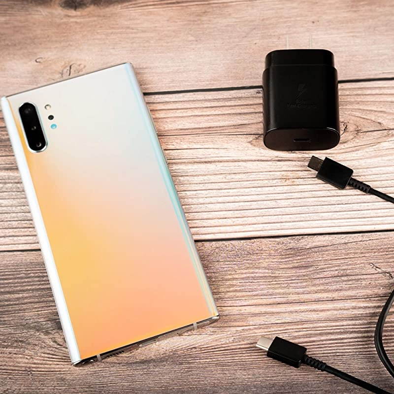 C Super Fast Charging PD 25W Wall Charger for Samsung Galaxy Z Fold 2 Note 20 Ultra Note10 10+ S20 Ultra S20 Plus S20 5G S10 LiteNote 10 LiteiPad Pro 5 Feet Type C to Type C Cable