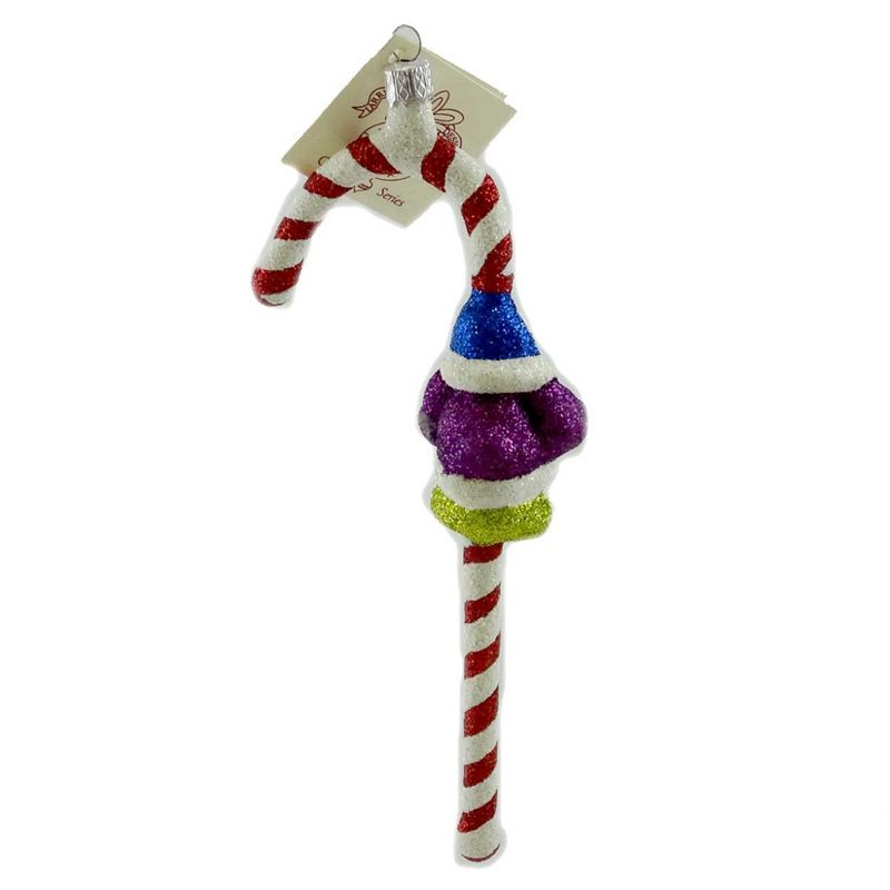 Larry Fraga Tricky Sticky Candycane Ornament Christmas Santa  -  Tree Ornaments